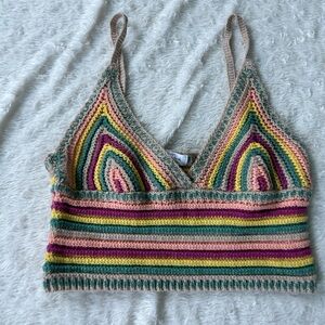 Knitted crop top